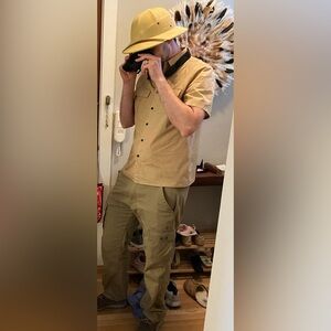 Men’s safari, zoo keeper costume set- size M